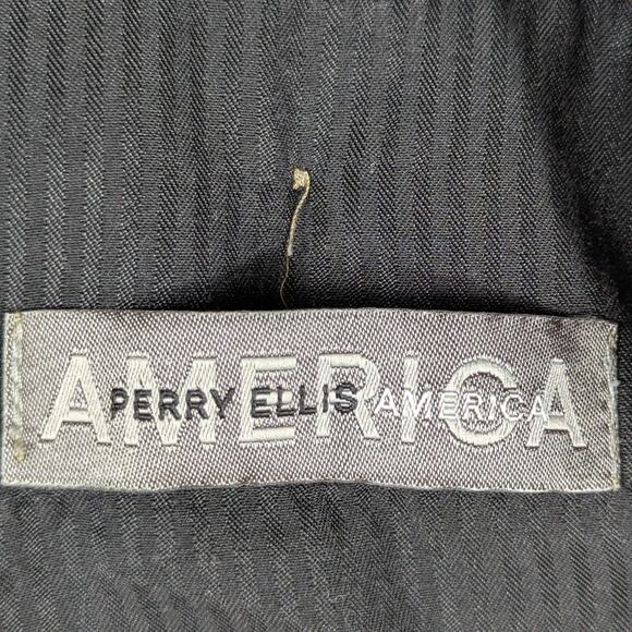Perry Ellis America Pants 38x34 Mens Tan Pleated Dress Slacks Classic Fit - Picture 3 of 4